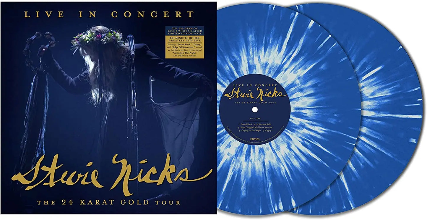 Stevie Nicks - Live In Concert: The 24 Karat Gold Tour [NAD '21 Limited Blue & White Splatter Colored Vinyl]