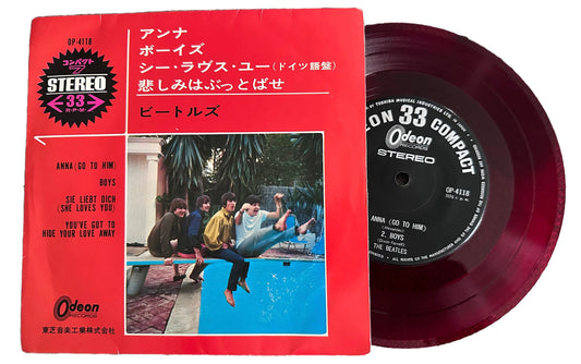 The Beatles - Anna (Go To Him) [Japanese 45 Red Colored 7" Vinyl Single]