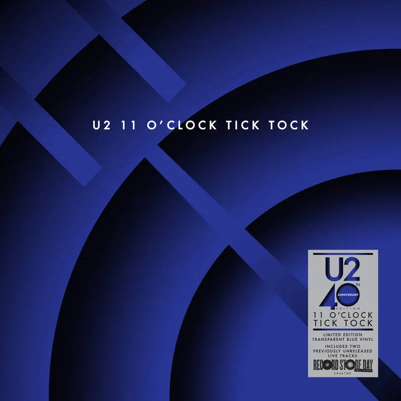 U2 - 11 OClock Tick Tock (40th Anniversary Edition) [12" Single, Transparent Blue, 180 Gram Vinyl LP]