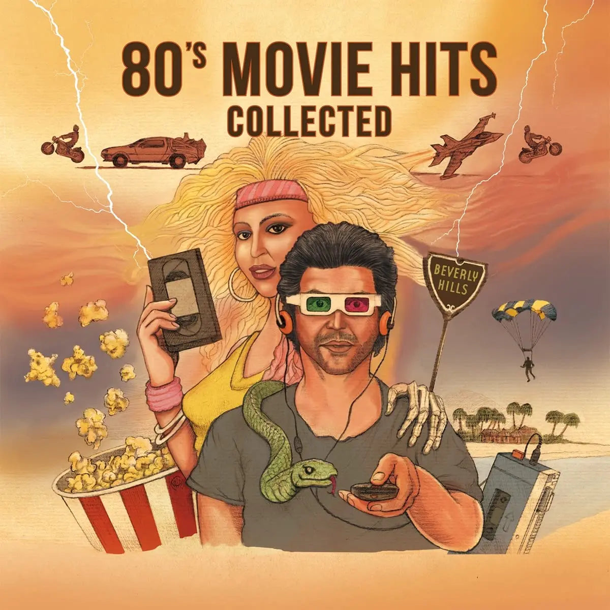 Various - 80's Movie Hits Collected [Limited Black & White Color Vinyl]